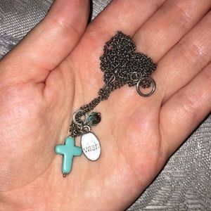 long charm necklace